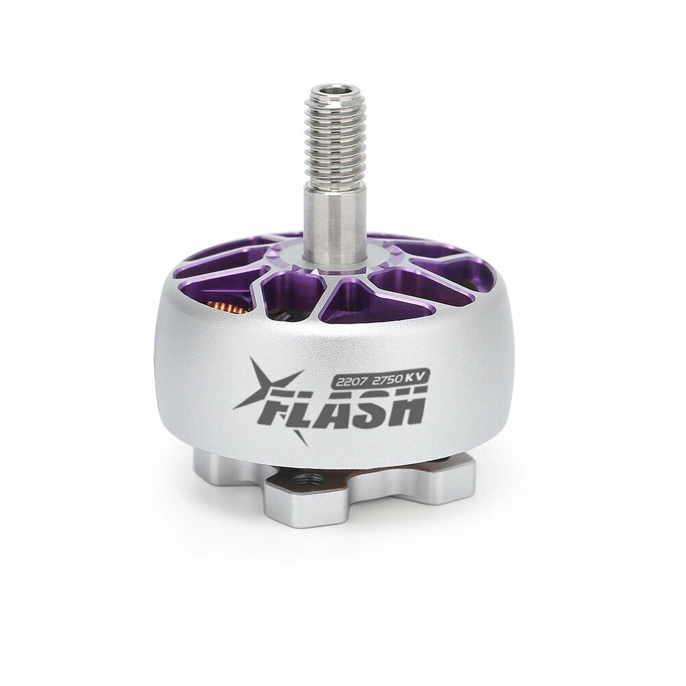 Fly. Fish. RC Flash 2207 1850KV 6S / 2750KV 4S Unibell Бесколлекторный мотор Серо-фиолетовый цвет для фристайла FPV Racing R - отзывы