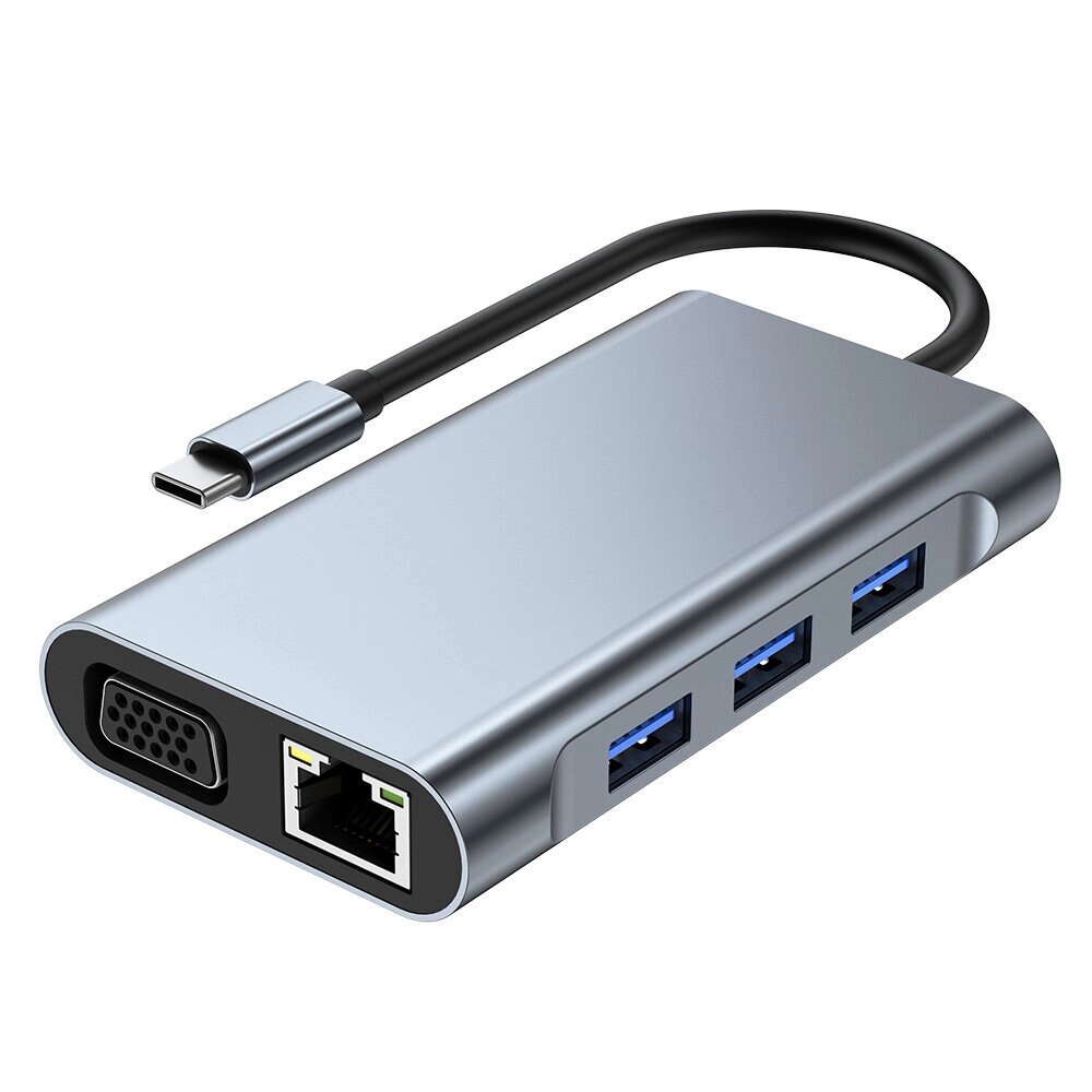 Mechzone 7 в 1 Тип-c Док-станция Адаптер-концентратор USB-c с USB3.0 USB-c PD 87 Вт 4K HDMI-совместимый 1080P VGA RJ45 G - отзывы