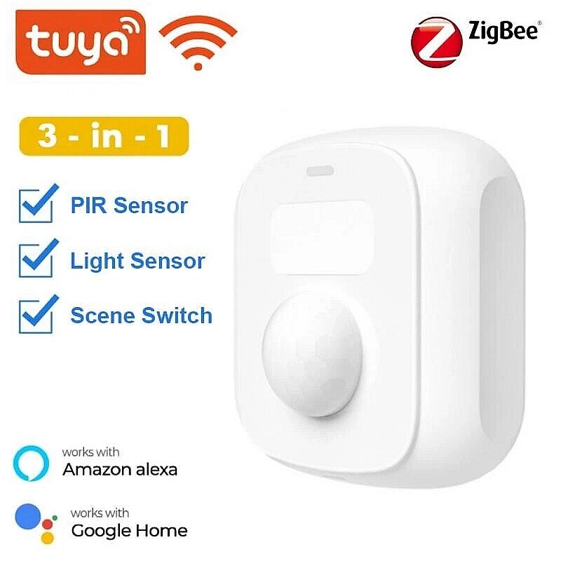 Tuya Wifi Zigbe Mini Датчик Корпус PIR Датчик С подсветкой Датчик Функция переключения сцен Приложение Smart Life Поддер - опт