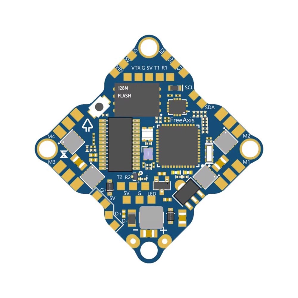 25,5x25,5 мм Free. Axis F4 AIO 25A Контроллер полета, встроенный 4-в-1 Бесколлекторный ESC 2-6S для зубочистки FPV Racing - интернет магазин