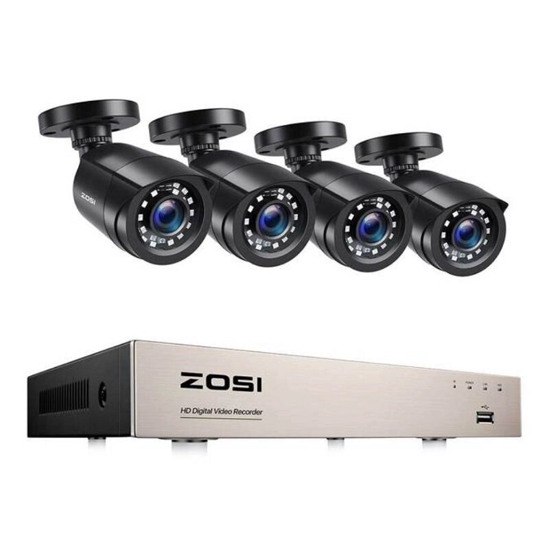 ZOSI C106 8CH Video Видеорегистратор + 4PCS 2MP 1080P HD Коаксиальный камера Комплект со встроенным жестким диском 1T HD - акции