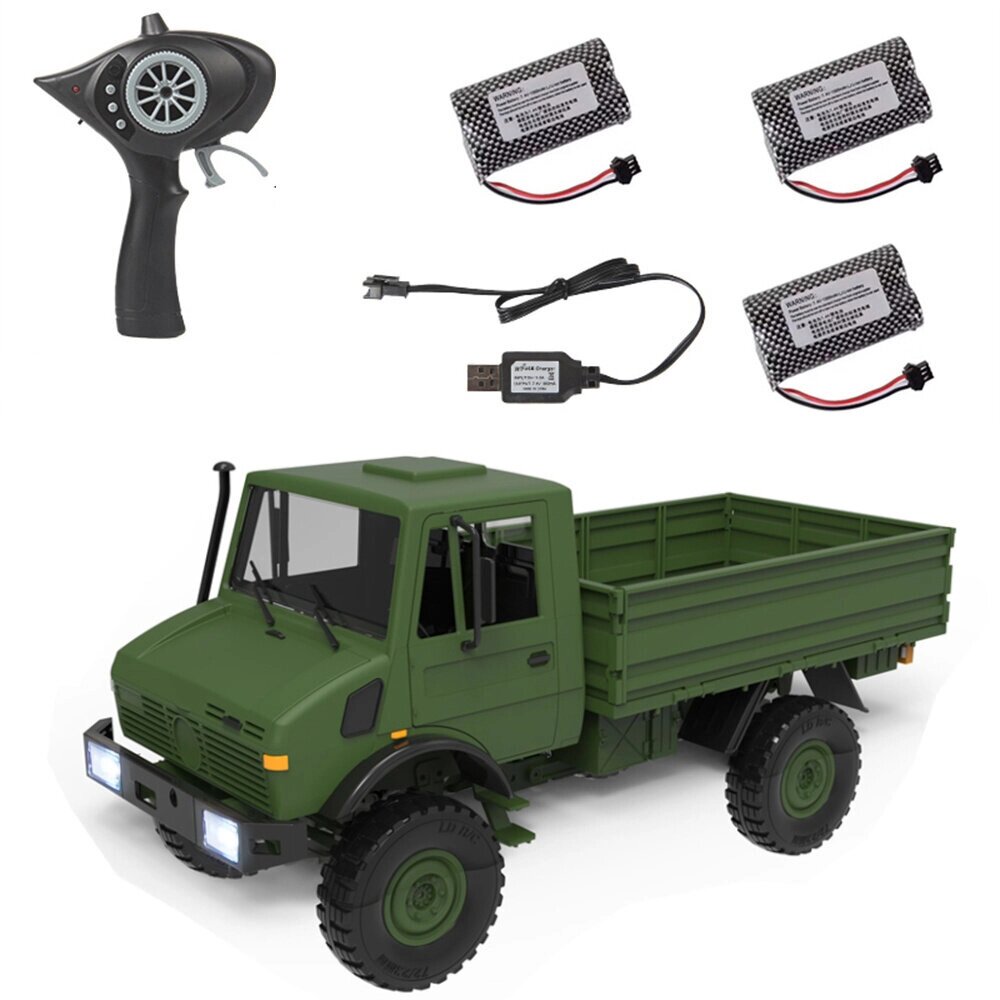 LDRC LD-P06 Несколько Батарея 1/12 2.4G 4WD RC Авто Unimog 435 U1300RC C Светодиодный Военный Альпинистский грузовик Пол - обзор