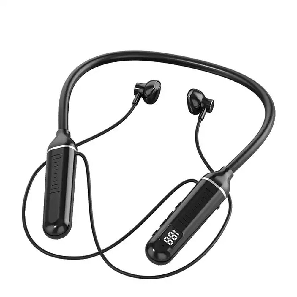 G09 Wireless Наушник Bluetooth V5.3 HiFi Stereo 800mAh Батарея LED DiSpaly Водонепроницаемы Soft Wire Sports Шея Подвесн - акции