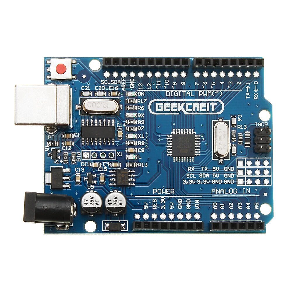 Geekcreit UNOR3 ATmega328P Плата для разработки без кабеля Geekcreit для Arduin — продукты, совместимые с официальными - опт