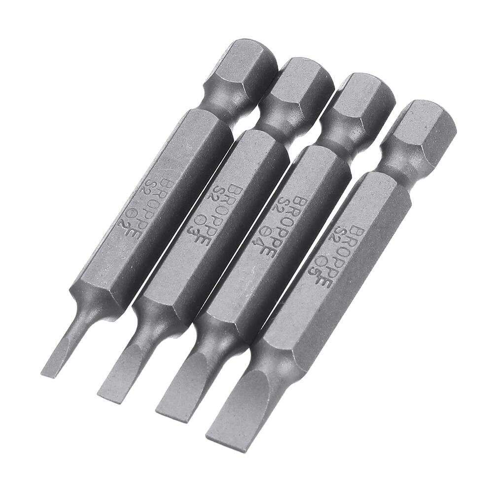 БРОППЕ 10Pcs Magnetic Slotted Screwdriver Bits SL2/SL3/SL4/SL5/SL6 1/4 Inch Hex хвостовик Screwdriver Set - описание