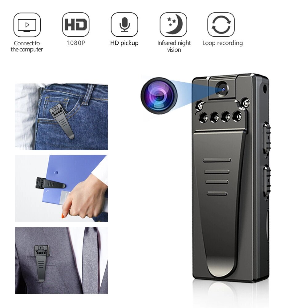 HD 1080P Mini Portable камера Видеорегистратор Action Видеорегистратор камера Body Монитор Detection Night Vision Micro - акции