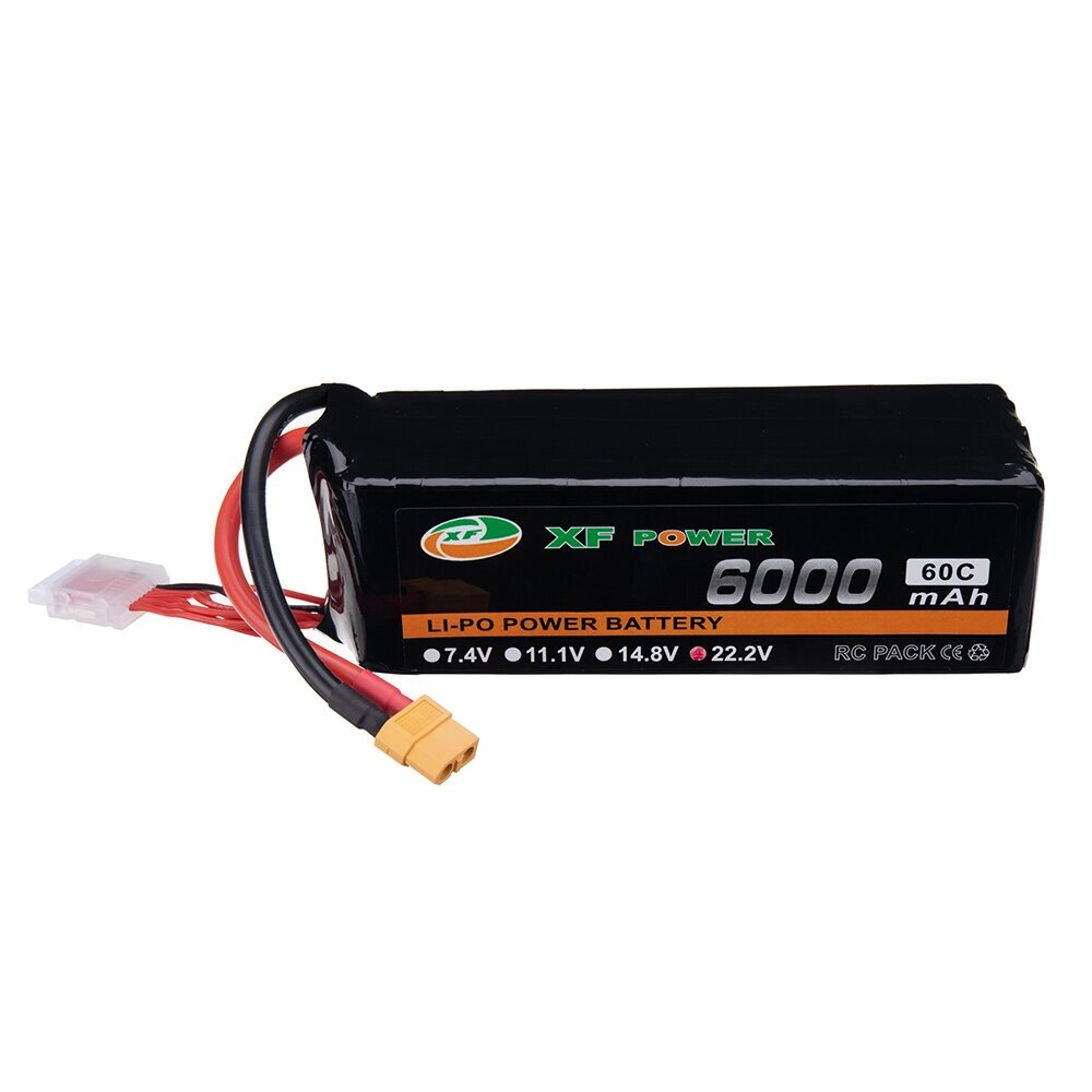 XF POWER 22,2 в 6000 мач 60C 6S lipo батарея штекер XT60 для RC дрон - розница