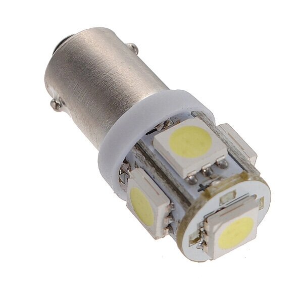 T11 BA9S T4W 5050 SMD клиновидный боковой 5LED лампочка ксенонового белого цвета для автомобиля DC12V - Армения