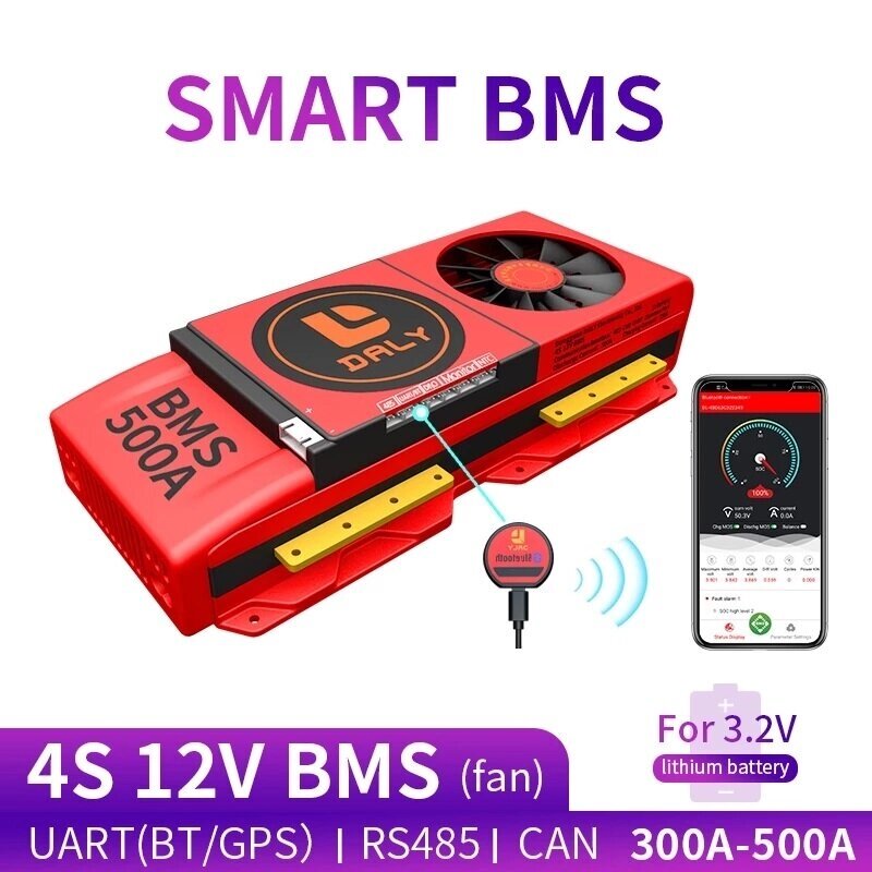 DALY BMS 4S 12V 300A 400A 500A18650 Lithium Батарея Плата защиты Bluetooth 485 для USB-устройства NTC UART Togther Lion - особенности