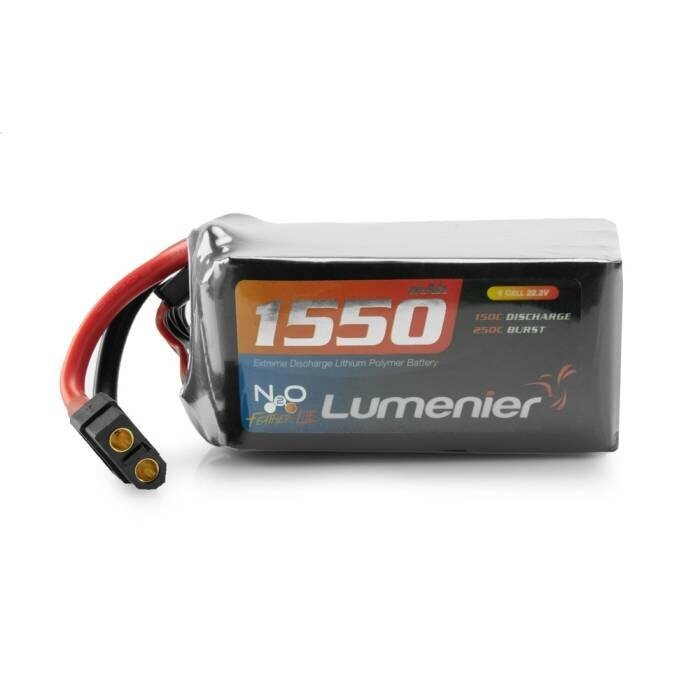 Lumenier N2O Extreme 22,2 В 1550 мАч 6S 150C LiPo Батарея XT60 Штекер для RC Дрон - гарантия