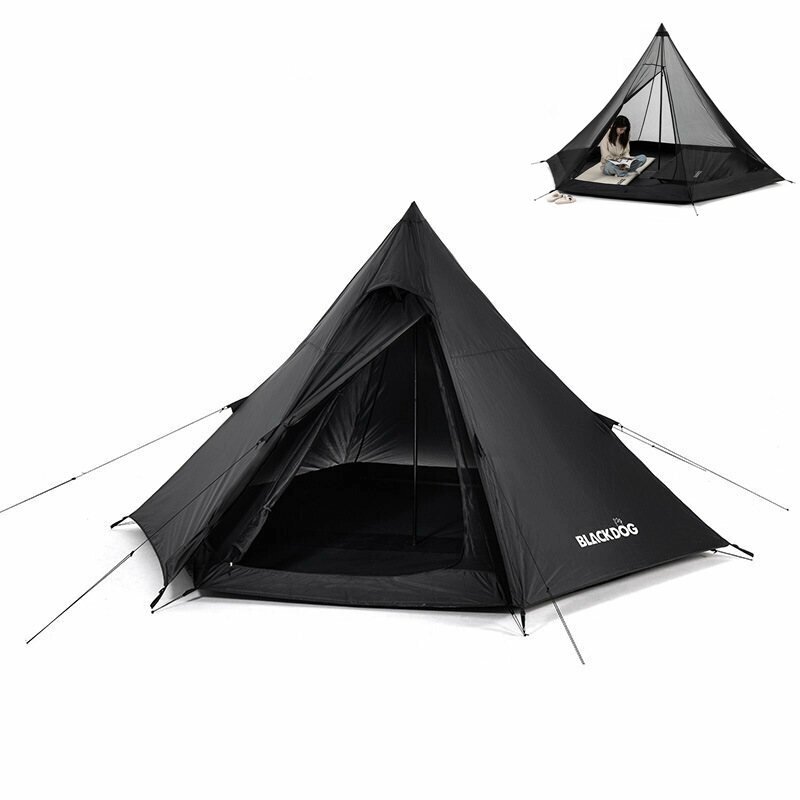 Рюкзак Naturehike Black. Dog Hexagonal Pyramid Tent для кемпинга на открытом воздухе на 3-4 человека с большим пространств - доставка