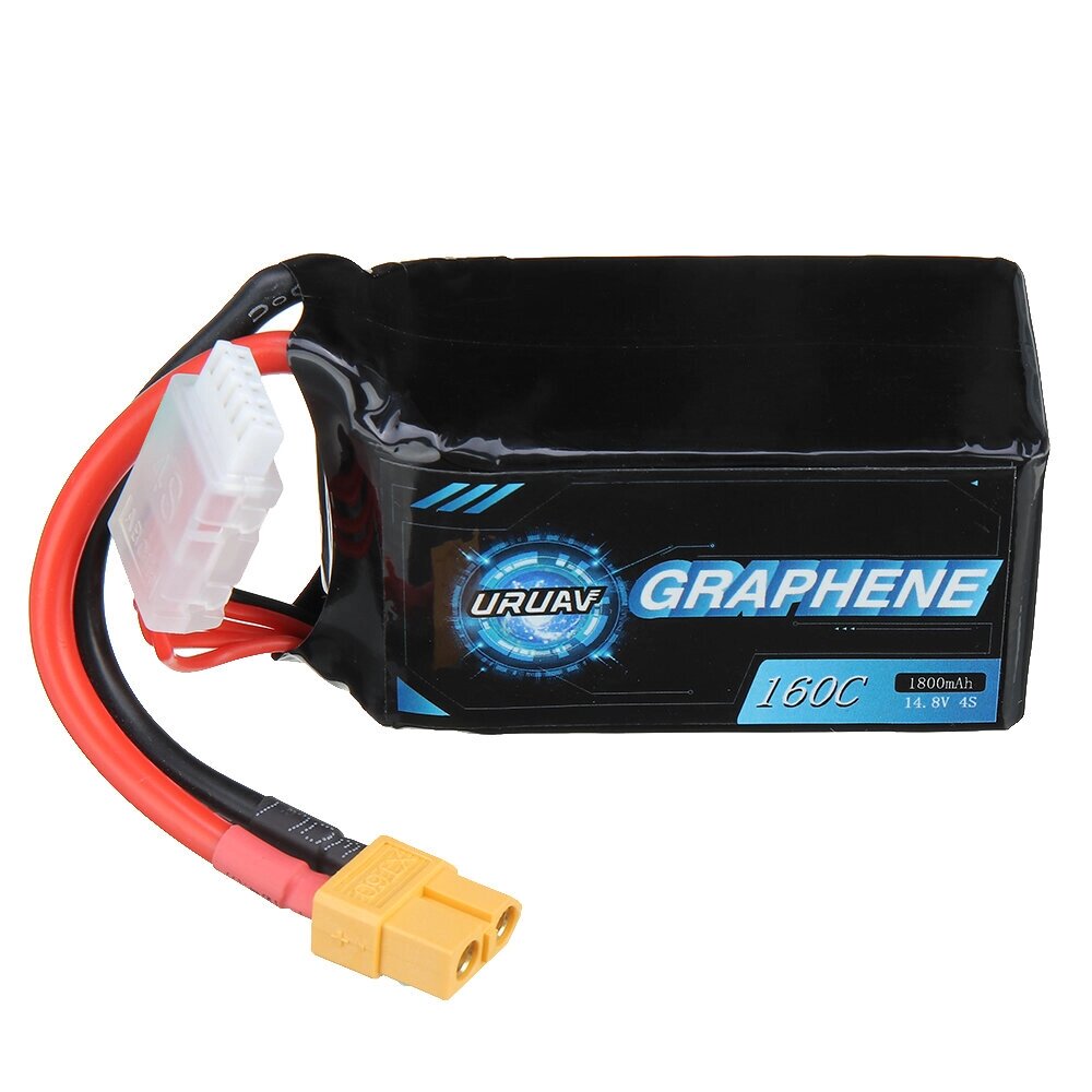 URUAV graphene V2.0 14,8 в 1800 мач 160C 4S lipo батарея разъем XT60 для FPV racing дрон - Армения