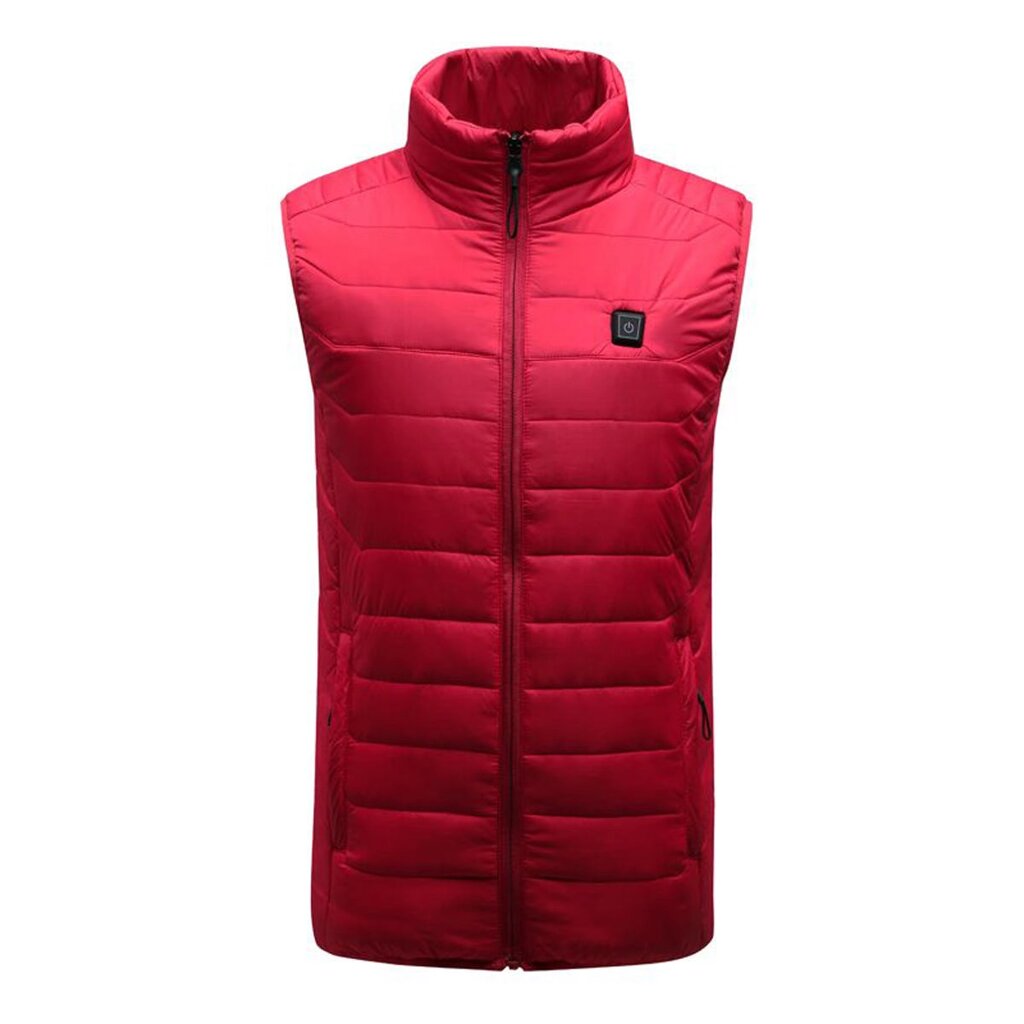 Красный унисекс USB подогреваемый жилет Smart Winter Body Warmer Outdoor Racing Jacket Heater Xmas Gift - сравнение