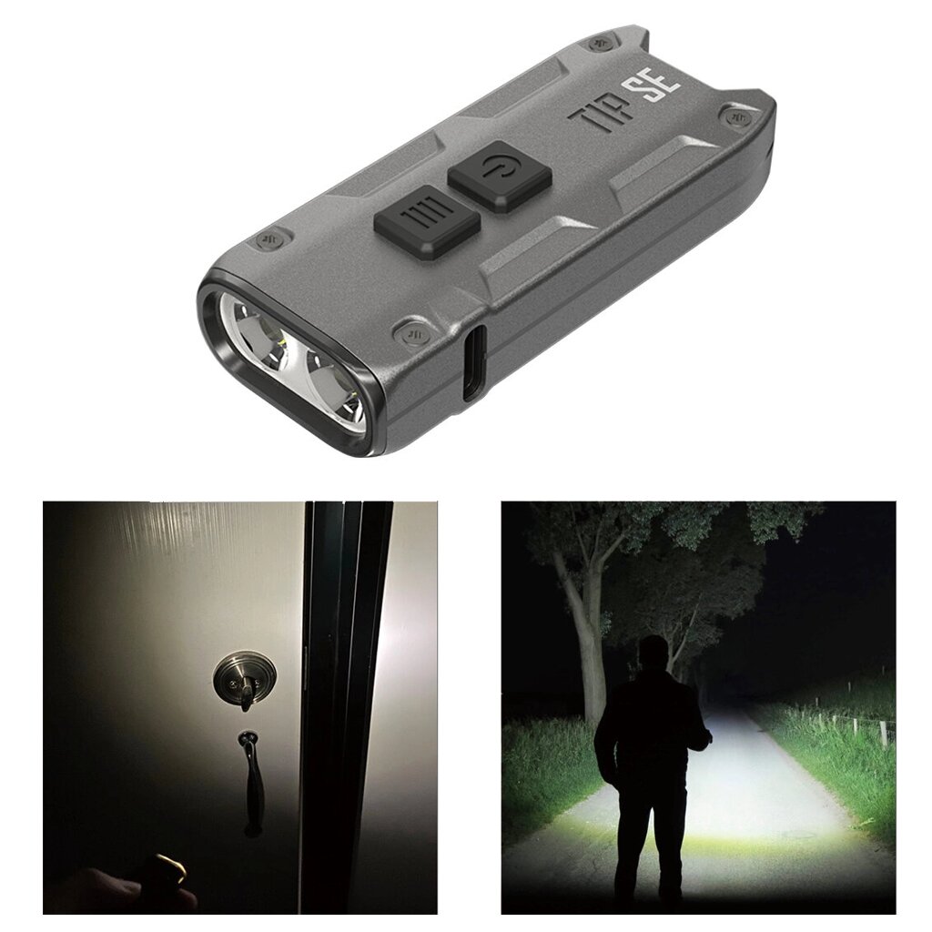 NITECORE TIP SE 700LM P8 Dual Light ВЕЛ Keychain Flashlight Type-C Rechargeable QC Every Day Carry Mini Torch - выбрать