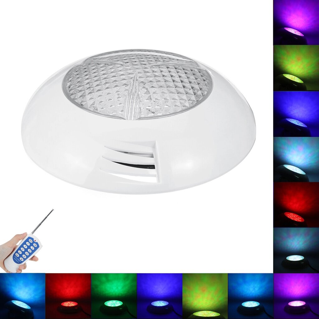 12V 144 LED RGB Подводное плавание Бассейн Фонтан Лампа Лампа Дистанционное Управление - Аштарак