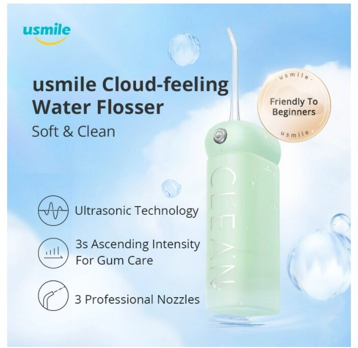 Usmile CY1 Зубная шайба 180 мл Три профессиональные насадки Water Flosser Портативный ручной электрический зубной омыват - опт