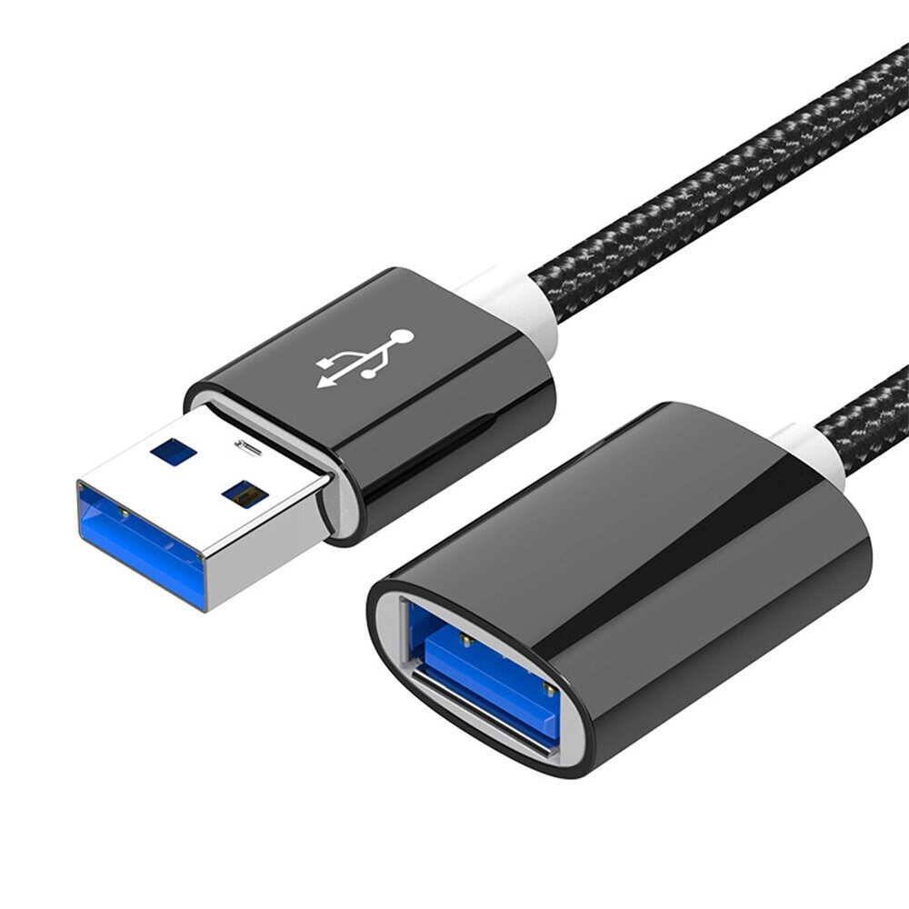 Удлинительный кабель USB «папа-мама» Кабель для передачи данных USB3.0 Core Провод 0,5 м/1M/2 м/3M Длинный никелированны - распродажа