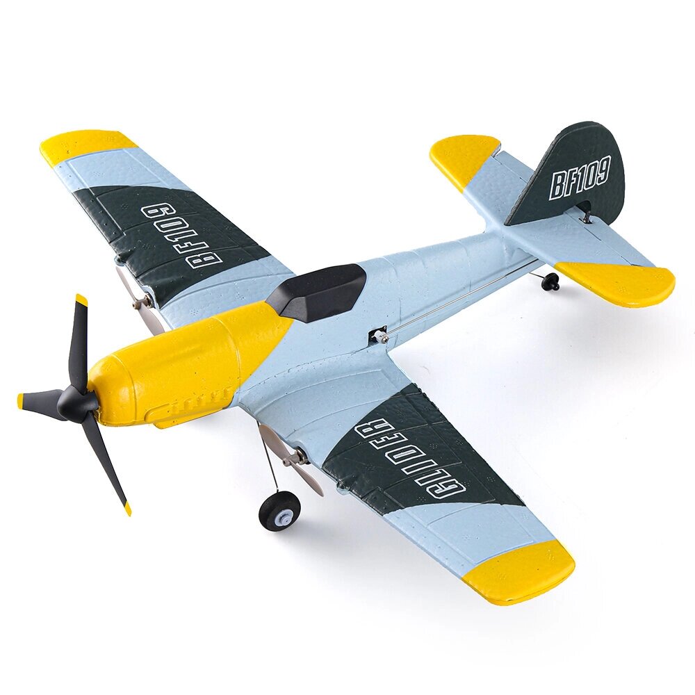 KFPLAN Z61 BF109 370 мм Размах крыльев 2,4 ГГц 3CH Встроенный гироскоп EPP RC Самолет Планер с фиксированным крылом RTF - розница