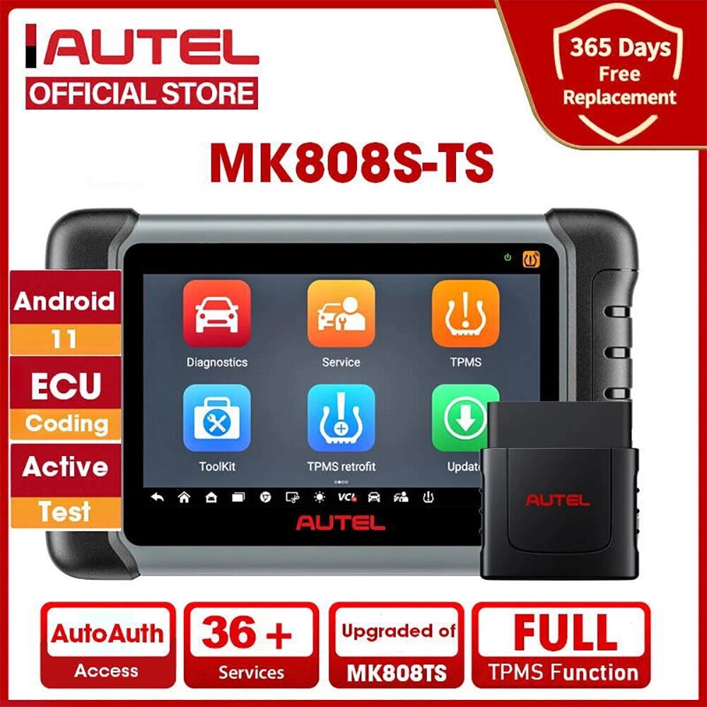 AUTEL Maxi. COM MK808TS Automotive OBD2 Diagnostic Инструмент Авто Сканер TPMS Сервисное программирование Датчик и Bluetoo - скидка