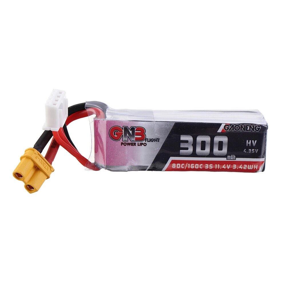 Gaoneng GNB 11,4 в 300 мач 80C 3S XT30 разъем lipo батарея для URUAV UR85 / UR85HD mobula7 HD sailfly-X RC дрон - преимущества