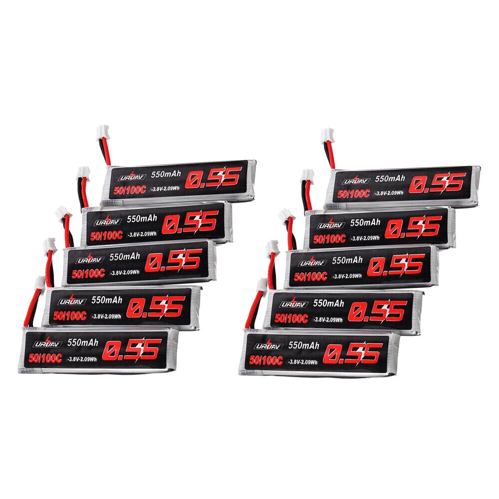 10Pcs URUAV 3.8V 550mah 50 / 100C 1S HV 4.35V PH2.0 lipo батарея для emax tinyhawk kingkong / LDARC TINY - интернет магазин