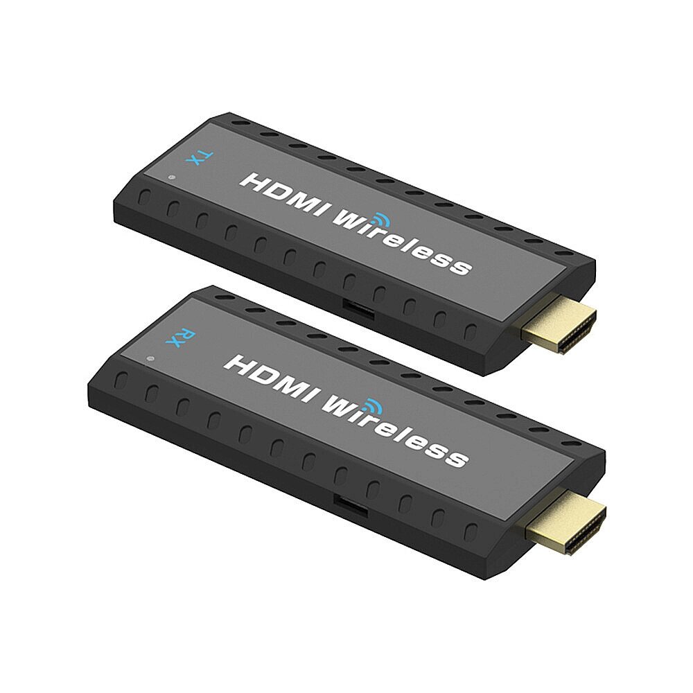 Беспроводной HDMI-удлинитель на 50 м 1080P Передатчик Приемник Разветвитель-удлинитель 1x2 Dual Дисплей Адаптер для PS4 - фото