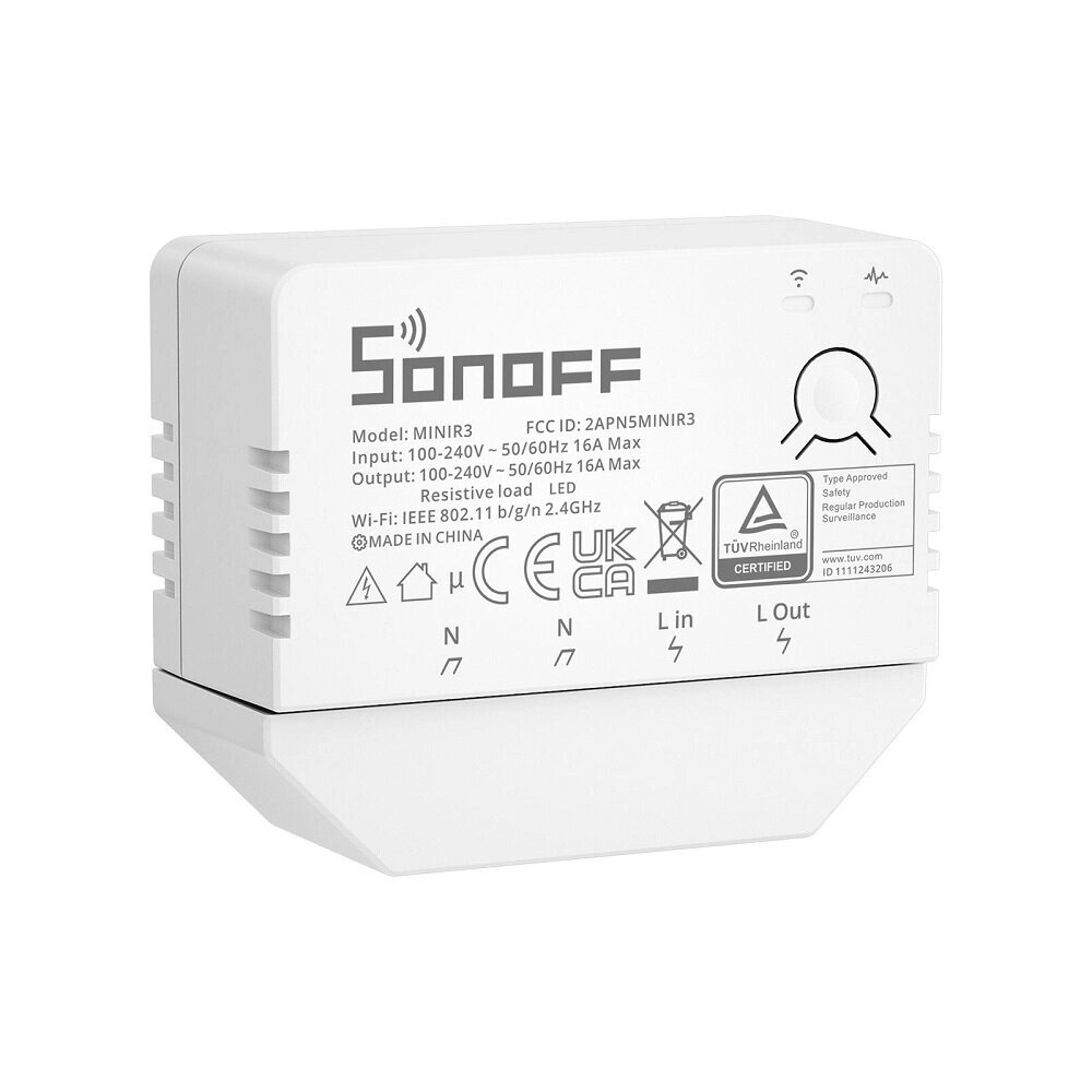 SONOFF 100-240 В 50/60 Гц 16 А MINI R3 Модуль интеллектуального переключения eWeLink-пульт дистанционного управления, со - опт