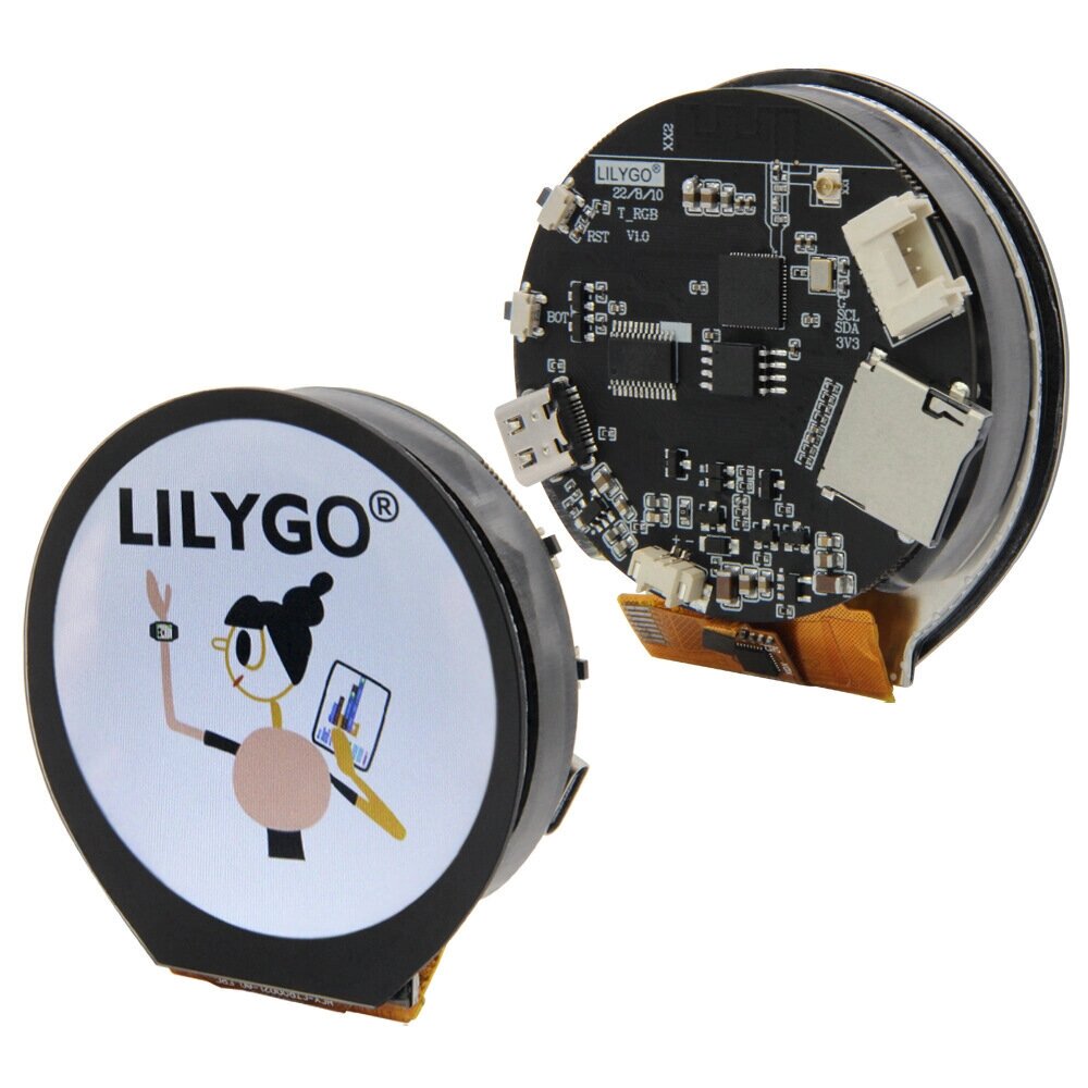 LILYGO Т-rGB ESP32-s3 2,1-дюймовый круговой Дисплей ST7701S LCD Плата модуля сенсорного экрана - гарантия