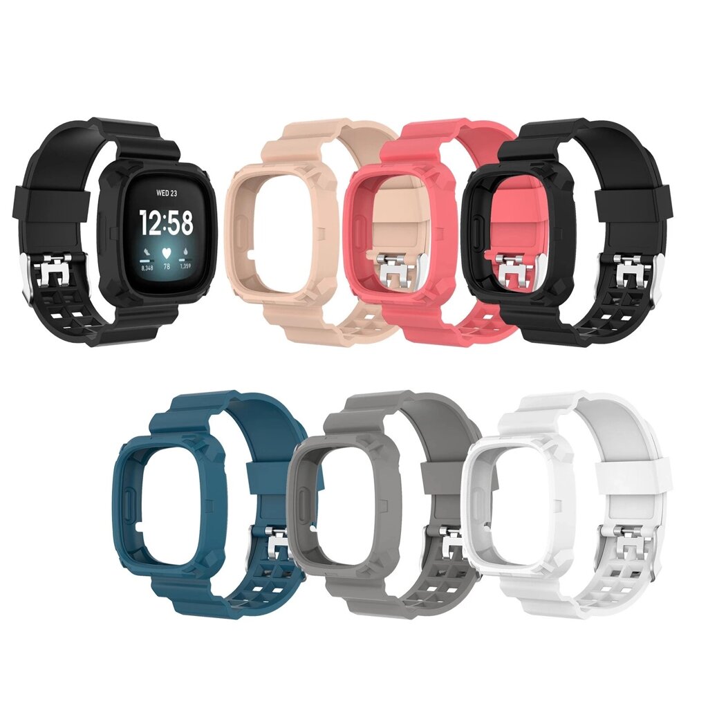 Bakeey Силиконовый Чехол для часов с ремешком Чехол для часов Fitbit Versa 3 Sense - розница