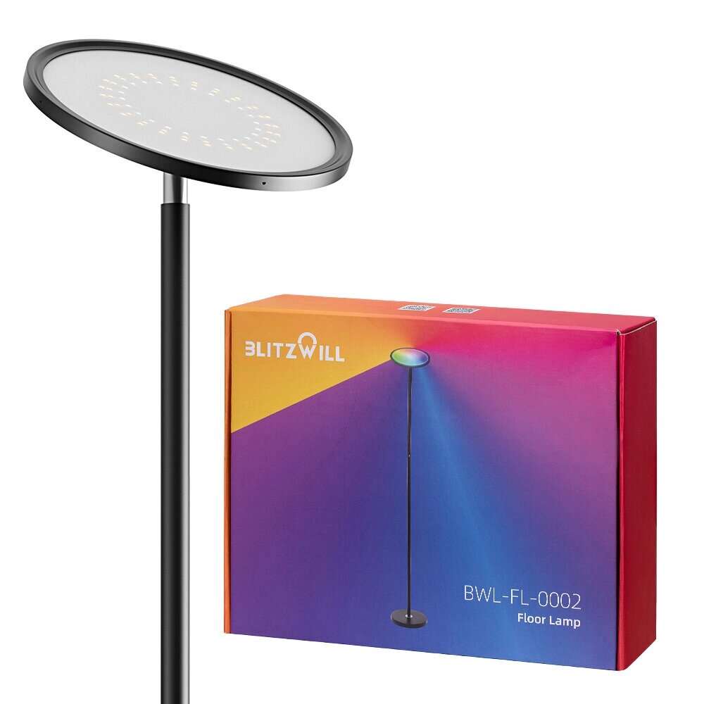 BLITZWILL БВЛ-фЛ-0002 25W 2700K~6500K+RGB Smart Floor Лампа Плавное затемнение до 2000LM Управление через приложение Гол - доставка