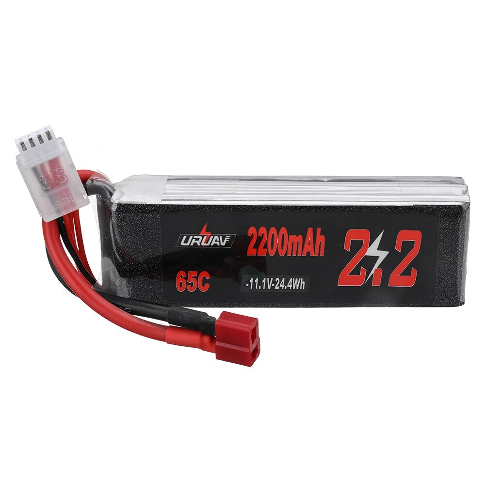 URUAV 11.1V 2200mah 65C 3S lipo батарея T deans plug для RC авто - скидка