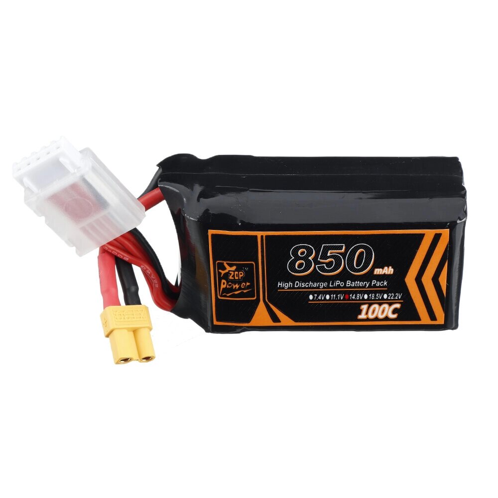 ZOP Power 14.8V 850mAh 100C 4S Lipo Батарея XT30 Разъем для RC Racing Дрон - скидка