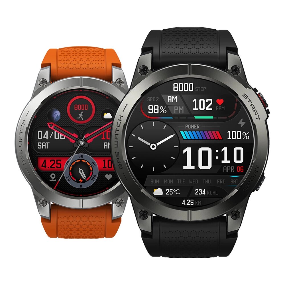 [Флагман 2023] Зеблейз Stratos 3 Premium GPS Смарт Watch 1,43 дюйма Ultra 466*466 пикселей HD AMOLED Дисплей Встроенный - описание