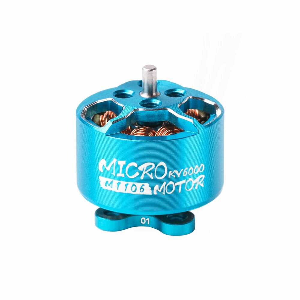 T-Motor M1106 1106 6000KV 3-4S Бесколлекторный мотор Вал 1,5 мм для 90–110 мм RC Дрон FPV Racing - Армения