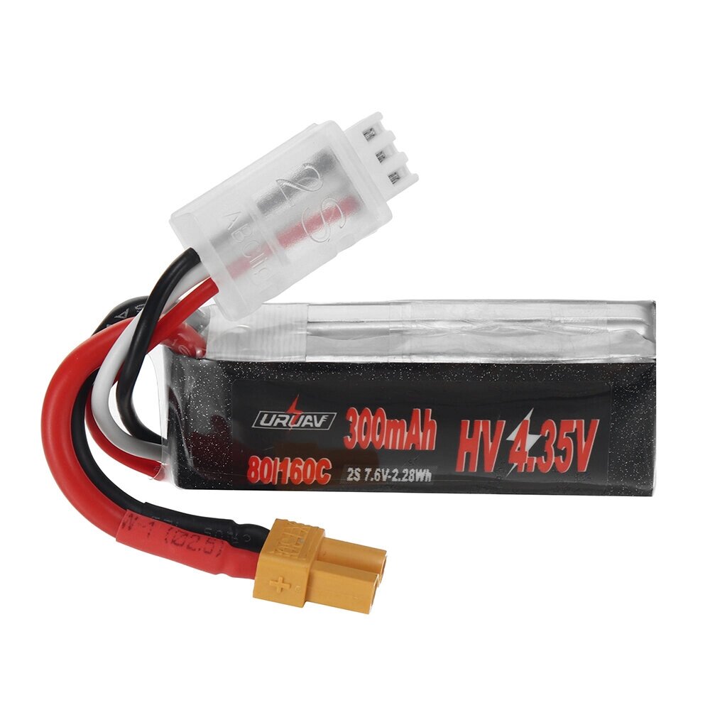 URUAV power 7.6V 300mah 80C/160C 2S HV 4.35V lipo батарея XT30 разъем для RC дрон - выбрать