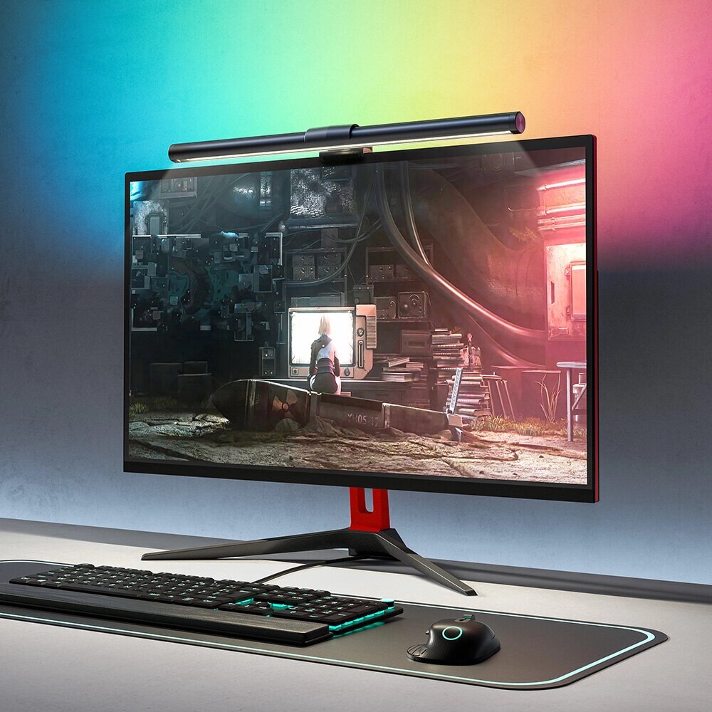 Blitz. Wolf BW-CML2 RGB Gaming Monitor Light Bar Dual Light Source 300-1000Lux Adjustable Cool/Mix/Warm Light Цветовая те - сравнение