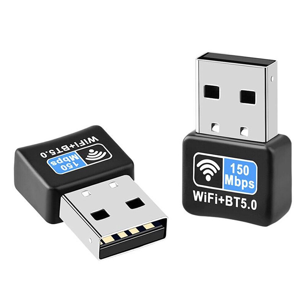 Беспроводная сетевая карта 150 Мбит/с Приемник Bluetooth-совместимый 5.0 без привода Mini USB Ethernet WiFi Dongle - Армения