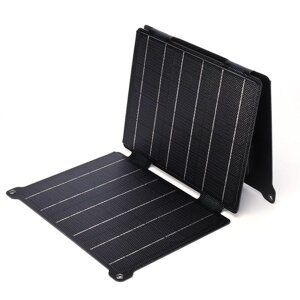 Раскладной комплект солнечных панелей ETFE 21W с двойным выходом USB 5V/12V, портативный, водонепроницаемый, для зарядки