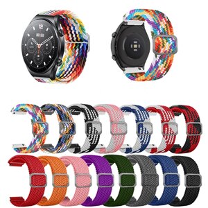Смарт-часы 22 мм из многоцветного эластичного плетения Стандарты Сменный ремешок для часов Xiaomi S1/S1 Active/цвет 2