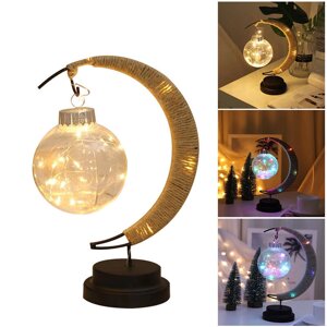 Светодиодный лунный шар желаний, моделирующий свет, форма полумесяца, мемориал Лампа для украшения дома