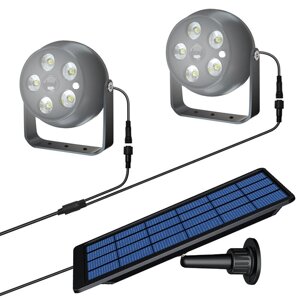 Точечные светильники на солнечных батареях На открытом воздухе Внутренний LED Пейзажный точечный светильник 2-в-1 Водоне