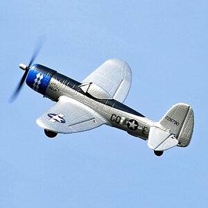 TOP RC HOBBY 402mm Mini P47 2.4G 4CH 6-Axis Gyro One Key Высший пилотаж U-Turn EPP Scaled Warbird RC Самолет для начинаю