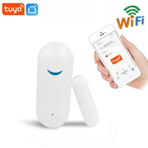 Tuya Doodle Wifi Магнитная дверь Датчик Дистанционный Интеллектуальная связь Двери и окна открываются и закрываются Анти