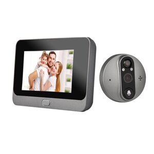 Tuya Smart WiFi 4,3 дюйма LCD Цифровой дверной глазок камера 1080P 5000 мАч PIR Обнаружение движения Двусторонняя связь