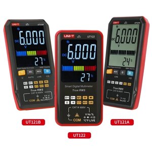 UNI-T UT121 UT122 Smart Professional Digital Мультиметр Dual Дисплей Mode NCV LIVE Tester True RMS Intelligent Мультимет