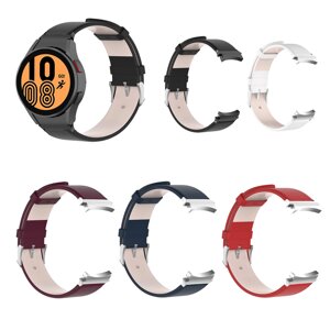 Универсальные часы для выпечки 20 мм Colorful Кожаные часы Стандарты Замена ремешка для Samsung Galaxy Watch 4 40 мм / 4
