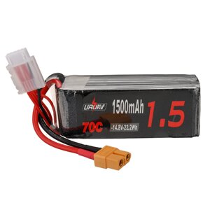 URUAV 14,8 в 1500 мач 70C 4S lipo батарея XT60 штекер для RC дрон