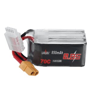 URUAV 14,8 в 850 мач 70C 4S lipo батарея разъем XT60 для RC дрон