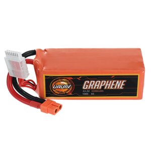 URUAV graphene мощность 22,2 в 2200 мач 100C 6S lipo батарея разъем XT60 для RC дрон