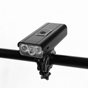 Велосипедный фонарь Bike Front Light Headlight, водонепроницаемый, алюминиевый сплав, быстрая зарядка, 2400 мАч, 6 режим